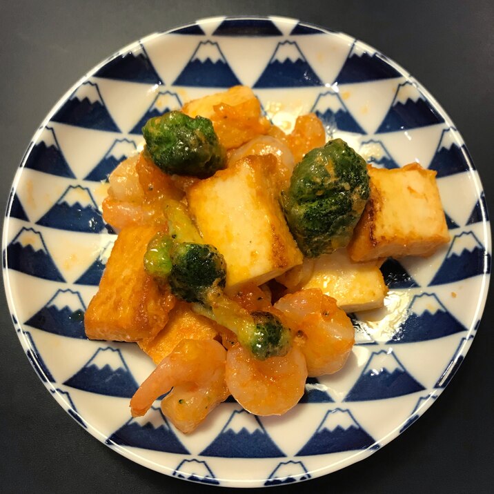 【食べ盛り応援】厚揚げでかさ増し!エビマヨ